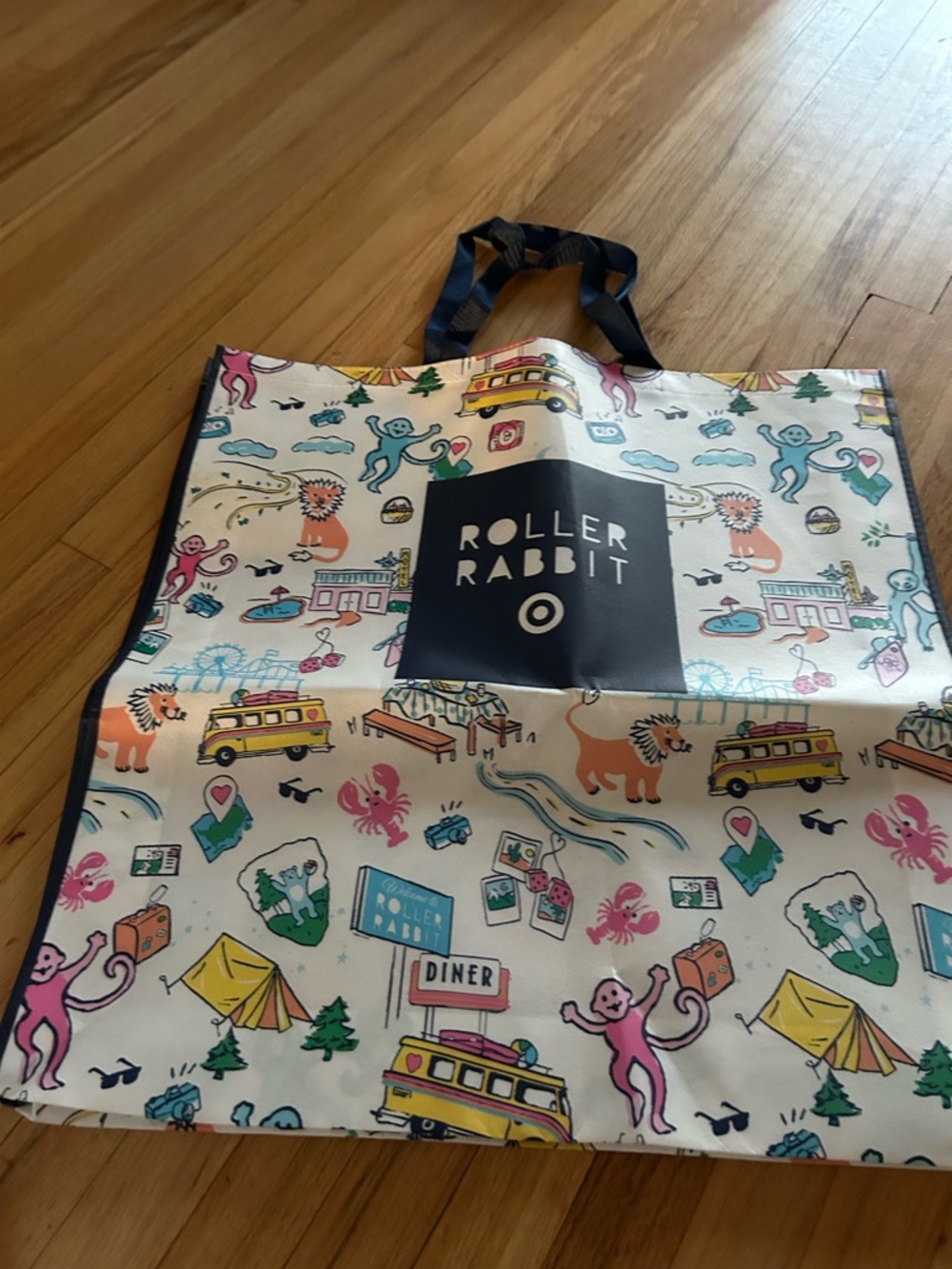 Roller Rabbit Kids Tote Bag - White Multi